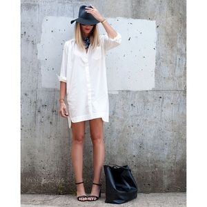MADEWELL WHITE SHIRT DRESS C5229 size Large